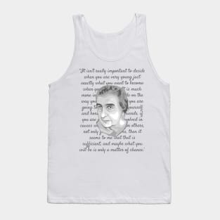 Golda Meir Portrait and Quote Tank Top